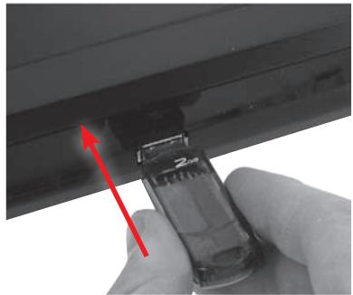 VISIONIC VNT 400 - Insertion d'un périphérique de stockage (clé USB, disque dur externe...) - 1