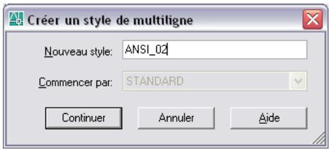 AUTODESK AUTOCAD 2006 - Pour définir un style de multiligne - 2