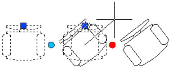 AUTODESK AUTOCAD 2006 - Définition du type de point de base pour une action de rotation - 1