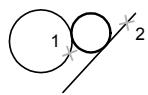AUTODESK AUTOCAD 2006 - Création d'un cercle tangent à d'autres objets - 1