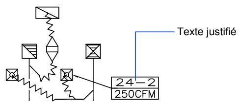 AUTODESK AUTOCAD 2006 - Alignement de texte sur une seule ligne - 4