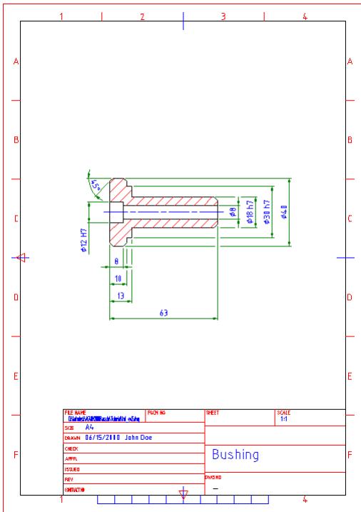 AUTODESK AUTOCAD MECHANICAL 2004 - Pour insérer un cadre de dessin - 4