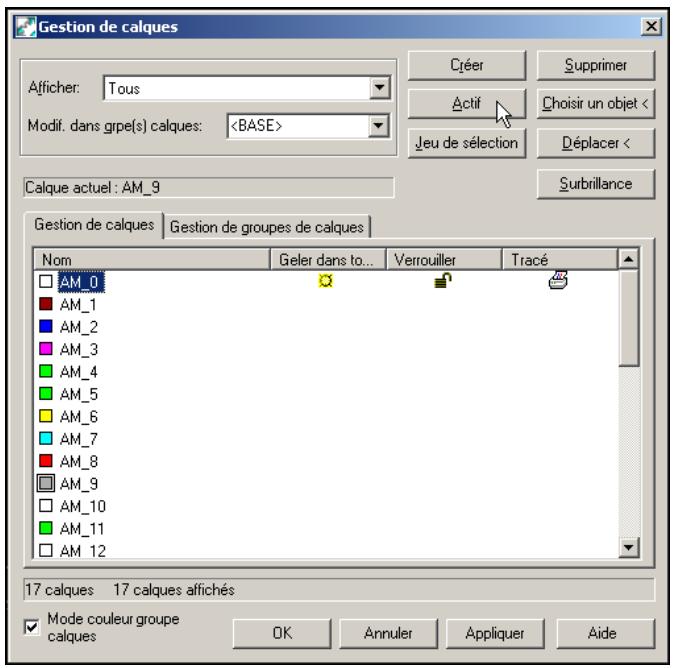 AUTODESK AUTOCAD MECHANICAL 2004 - Pour définiir un calque de départ - 2