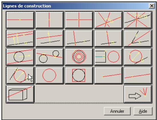 AUTODESK AUTOCAD MECHANICAL 2004 - Pour creer des lignes de construction supplémentaires - 6