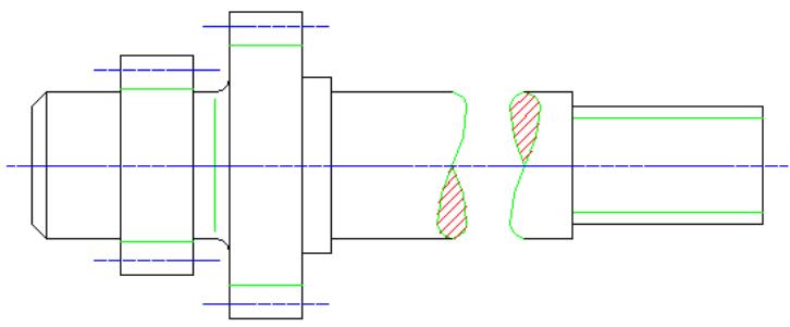 AUTODESK AUTOCAD MECHANICAL 2004 - Pour insérer une interruption d'arbre - 3