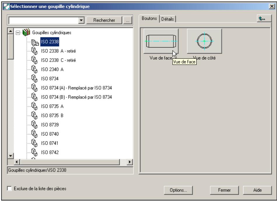 AUTODESK AUTOCAD MECHANICAL 2004 - Pour insérer une goupille - 2