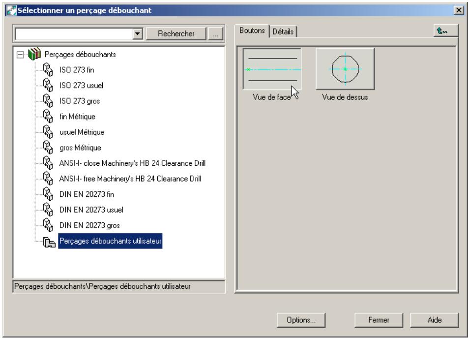 AUTODESK AUTOCAD MECHANICAL 2004 - Pour insérer un perçage débouchant - 3