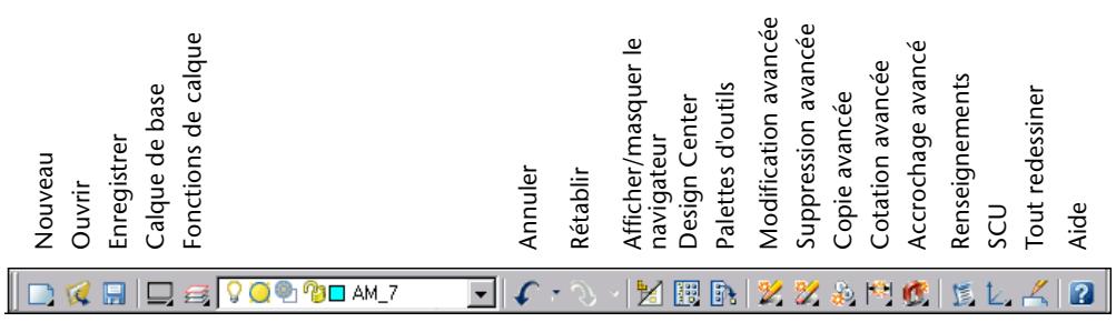 AUTODESK AUTOCAD MECHANICAL 2004 - Barre d'outils Principal - 1