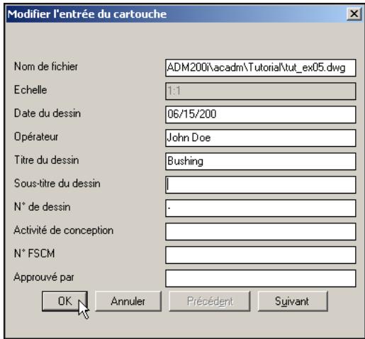 AUTODESK AUTOCAD MECHANICAL 2004 - Pour insérer un cadre de dessin - 3