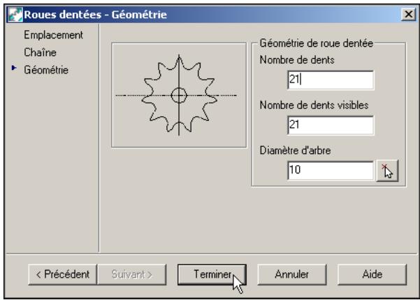AUTODESK AUTOCAD MECHANICAL 2004 - Pour insérer une roue dentée - 2