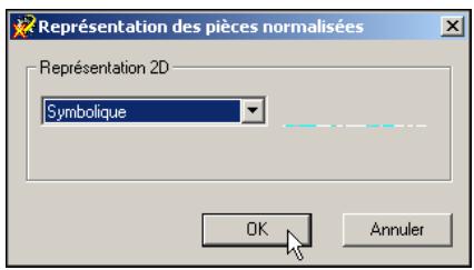 AUTODESK AUTOCAD MECHANICAL 2004 - Pour modifier la représentation d'une piece normalisée - 3