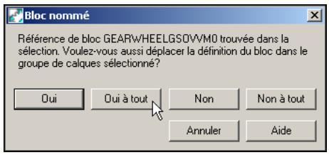AUTODESK AUTOCAD MECHANICAL 2004 - Pour déplacer un bloc vers un groupe de calques - 4