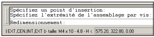 AUTODESK AUTOCAD MECHANICAL 2004 - Pour insérer un assemblage par vis - 8