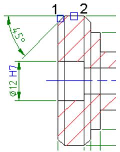 AUTODESK AUTOCAD MECHANICAL 2004 - Pour creer une cote angulaire - 1