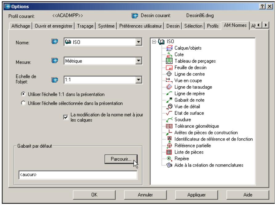 AUTODESK AUTOCAD MECHANICAL 2004 - Pour définiir un gabarit par défaut - 1