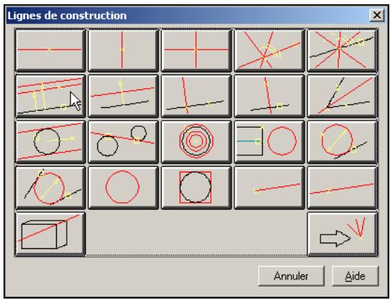 AUTODESK AUTOCAD MECHANICAL 2004 - Pour creer des lignes de construction - 4