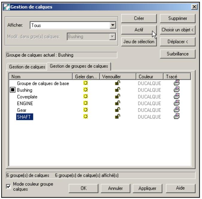 AUTODESK AUTOCAD MECHANICAL 2004 - Pour copier des objets d'un groupe de calques - 5