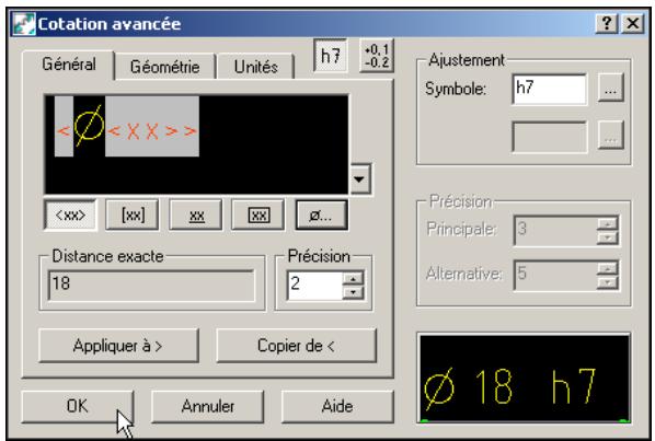 AUTODESK AUTOCAD MECHANICAL 2004 - Pour ajouter un ajustement à l'aide de l'option Modifications multiples - 3