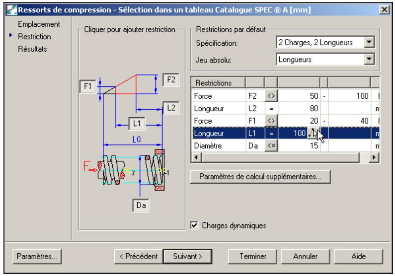 AUTODESK AUTOCAD MECHANICAL 2004 - Pour spécifique les restrictions du ressort - 2