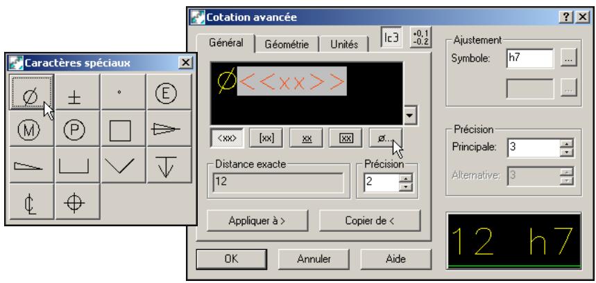 AUTODESK AUTOCAD MECHANICAL 2004 - Pour ajouter une cote dotée d'un ajustement - 4