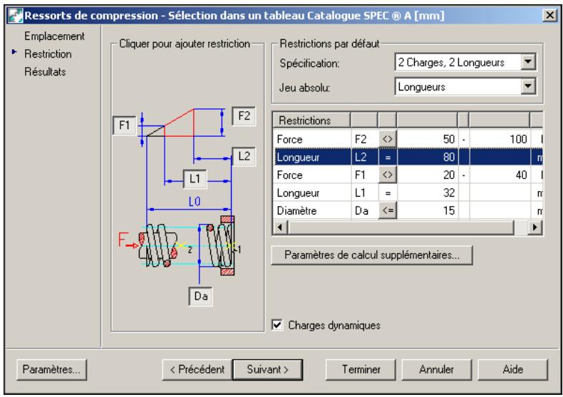 AUTODESK AUTOCAD MECHANICAL 2004 - Pour spécifique les restrictions du ressort - 4