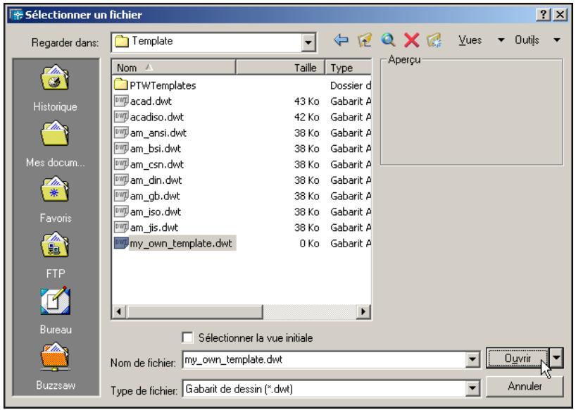 AUTODESK AUTOCAD MECHANICAL 2004 - Pour ouvrir un gabarit - 2