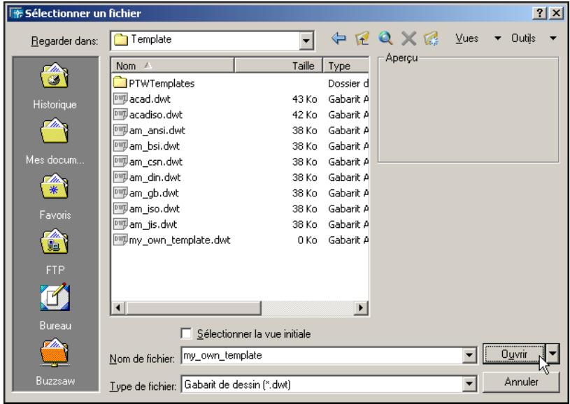 AUTODESK AUTOCAD MECHANICAL 2004 - Pour enregistrer un gabarit - 1