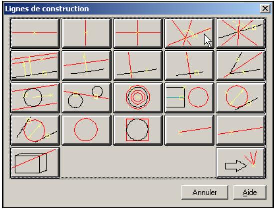 AUTODESK AUTOCAD MECHANICAL 2004 - Pour creer des lignes de construction supplémentaires - 3