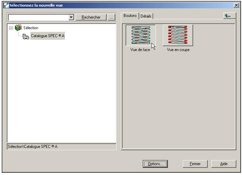 AUTODESK AUTOCAD MECHANICAL 2004 - Pour creer une vue d'un ressort avec l'option Vues avancées - 1