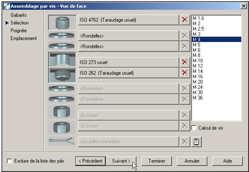 AUTODESK AUTOCAD MECHANICAL 2004 - Pour insérer un assemblage par vis - 5