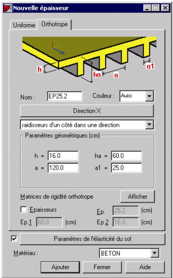 AUTODESK ROBOT STRUCTURAL ANALYSIS 2011 - Epaisseurs des panneaux - 3