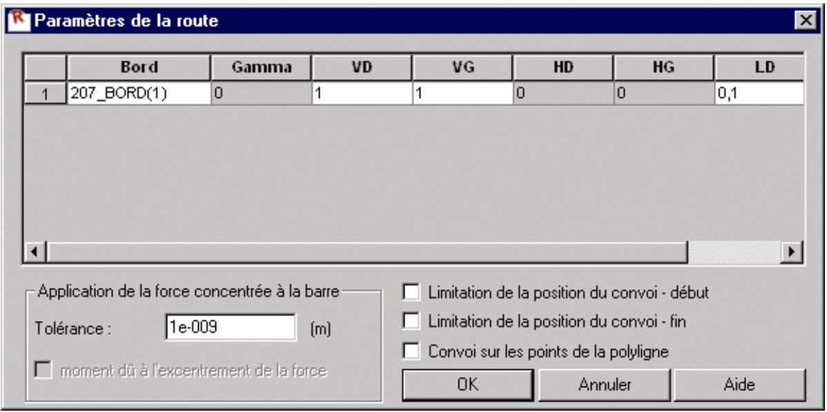 AUTODESK ROBOT STRUCTURAL ANALYSIS 2011 - PARAMETRES DE LA ROUTE - 1