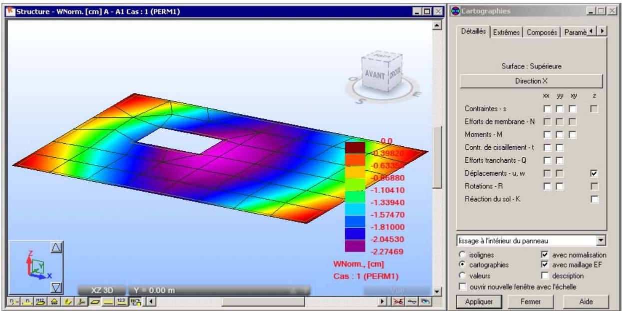 AUTODESK ROBOT STRUCTURAL ANALYSIS 2011 - Cartographies (panneaux) - 1