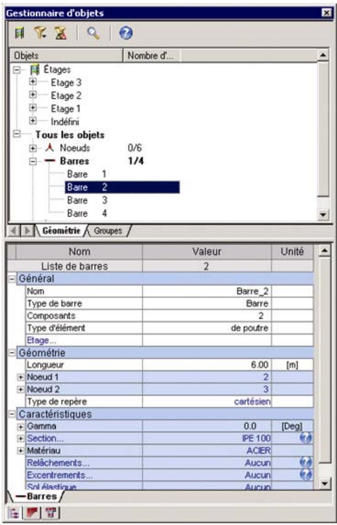 AUTODESK ROBOT STRUCTURAL ANALYSIS 2011 - Onglet Géométrie - 1