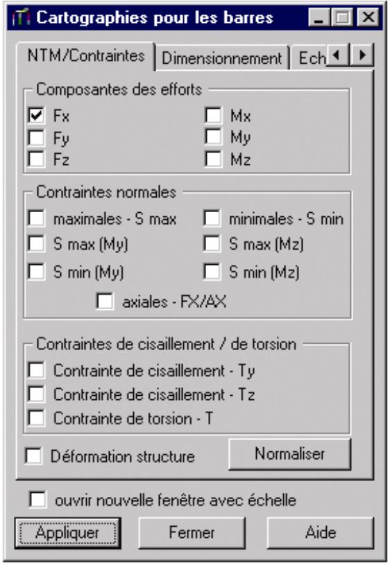AUTODESK ROBOT STRUCTURAL ANALYSIS 2011 - Cartographies pour les barres - 1