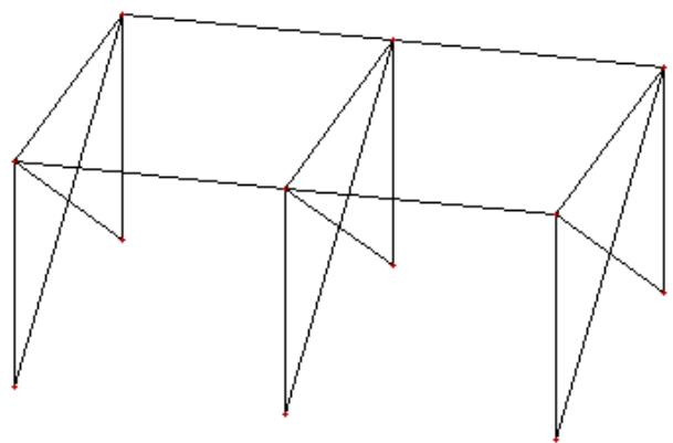 AUTODESK ROBOT STRUCTURAL ANALYSIS 2011 - 10.1.Structure à barres - exemple avec l'utilisation du système de bureaux de Robot - 1
