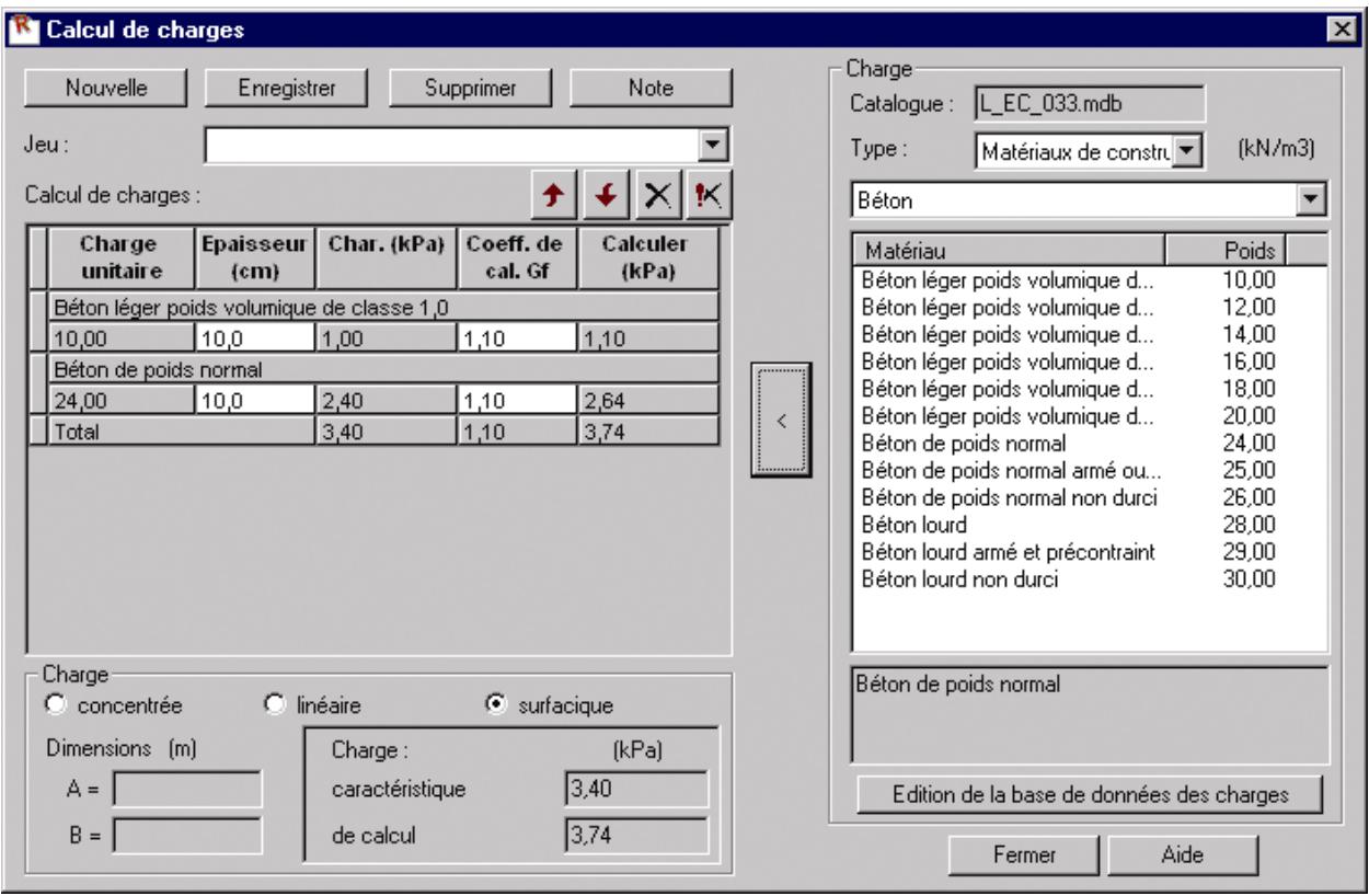 AUTODESK ROBOT STRUCTURAL ANALYSIS 2011 - Calcul de charges (charges prises à partir de la base de données) - 2