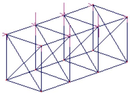 AUTODESK ROBOT STRUCTURAL ANALYSIS 2011 - Exemple de modélisation de la structure à barres avec les masses ajoutées - 4