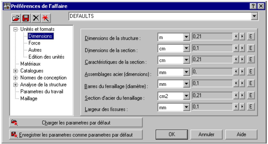 AUTODESK ROBOT STRUCTURAL ANALYSIS 2011 - Préférences et Préférences de l'affaire - 2