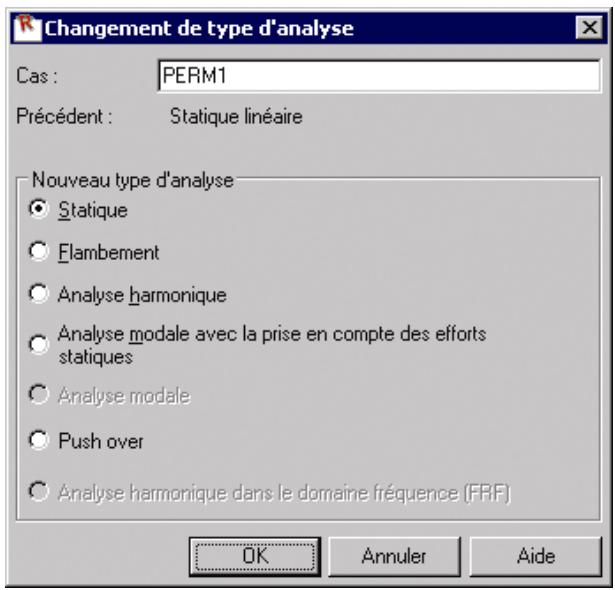 AUTODESK ROBOT STRUCTURAL ANALYSIS 2011 - Définition d'un nouveau cas ou modification du type d'analyse - 2