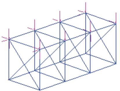 AUTODESK ROBOT STRUCTURAL ANALYSIS 2011 - Exemple de modélisation de la structure à barres avec les masses ajoutées - 2