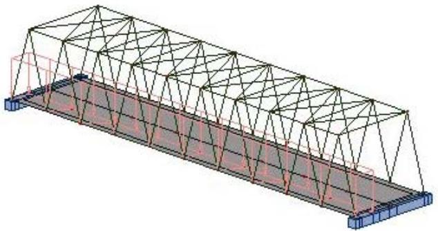 AUTODESK ROBOT STRUCTURAL ANALYSIS 2011 - 10.8.Pont (charge roulante et analyse temporelle) - 3