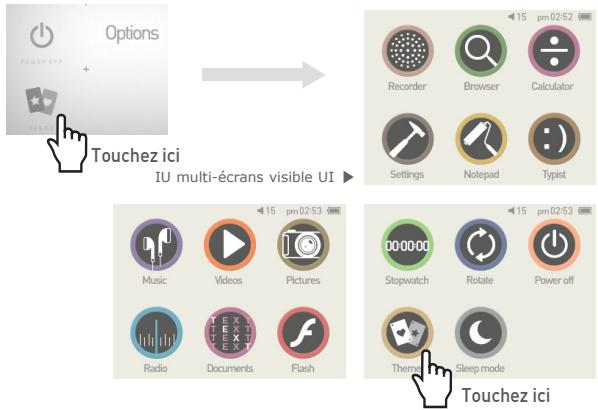 COWON D20-32G-BLK - + Menu II (IU multi-écrans visible) - 1