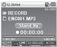 COWON IAUDIO X5 - Mode Line-In Record (Enregistrement à l'aide d'un cable stéreo) - 2