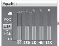 COWON IAUDIO X5 - Opérations simples : utilisation du menu - 7