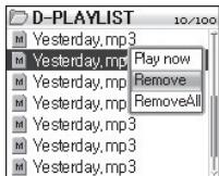 COWON IAUDIO X5 - - Configuration de la liste d'écoute dynamique (ci-après désignée par DPL) - 6