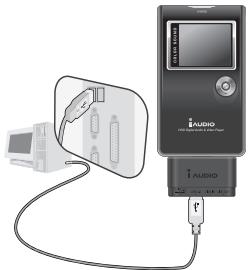 COWON IAUDIO X5V - Branchement sur un PC - 2