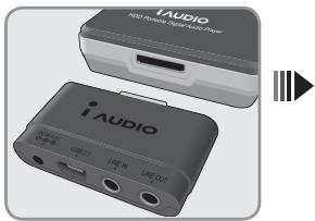 COWON IAUDIO X5V - Branchement sur un PC - 1