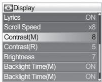 COWON IAUDIO X5V - Scroll Speed - 1