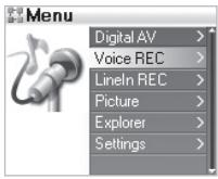 COWON IAUDIO X5V - Menu - 2